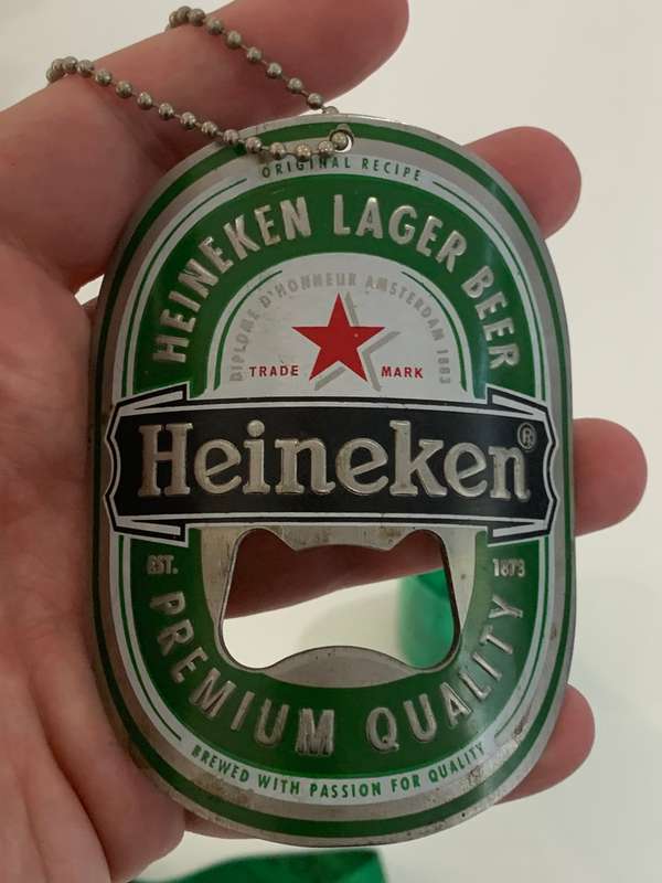 Heineken Bar Paraphernalia  Limited Edition Champions League Glass & Bottle Openers
