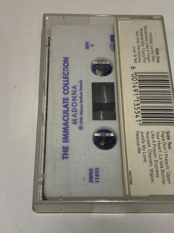 Cassette Tape - Madonna . Immaculate - Not Tested / Sold As Is / See Pics (J/E)