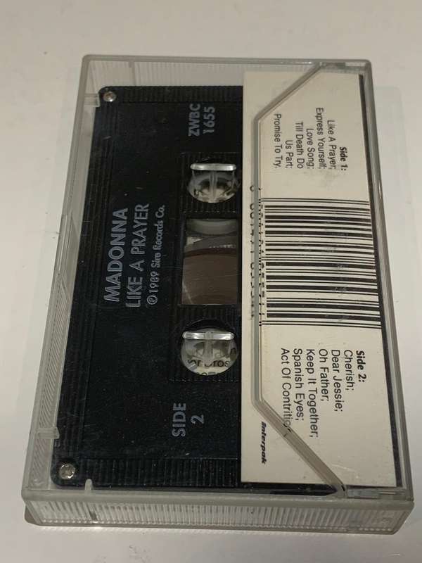 Cassette Tape - Madonna . Like A Prayer - Not Tested / Sold As Is / See Pics  (J/E)