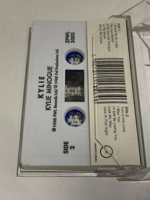 Cassette Tape - Kylie Minogue . Kylie - Not Tested / Sold As Is / See Pics (J/E)