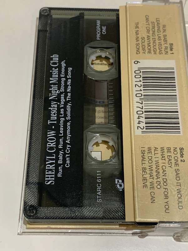 Cassette Tape - Sheryl Crow . Thursday Night Music Club - Not Tested / Sold As Is / See Pics (J/E)