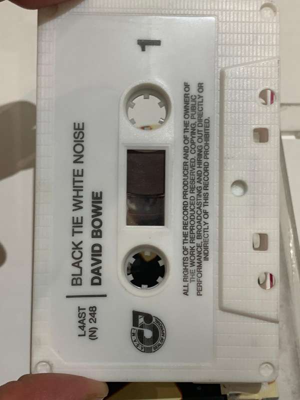 Cassette Tape - David Bowie . Black The White Noise - Not Tested / Sold As Is / See Pics