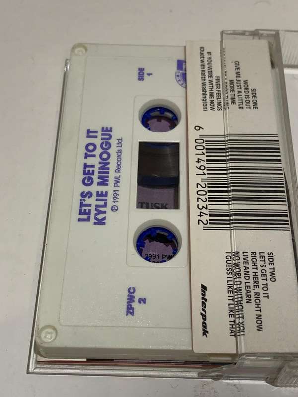 Cassette Tape - Kylie Minogue . Lets Get To It -  Not Tested / Sold As Is / See Pics (J/E)