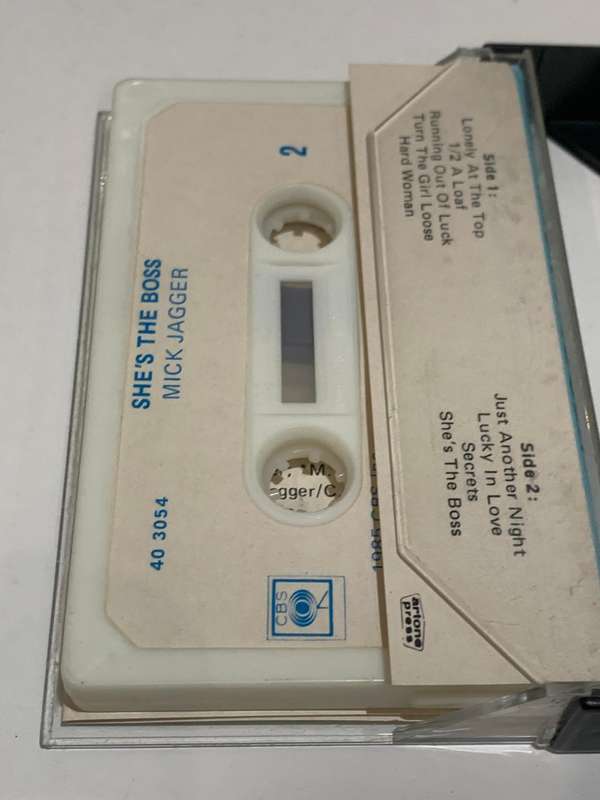 Cassette Tape - Mick Jagger . Shes The Boss - Not Tested / Sold As Is / See Pics (J/E)