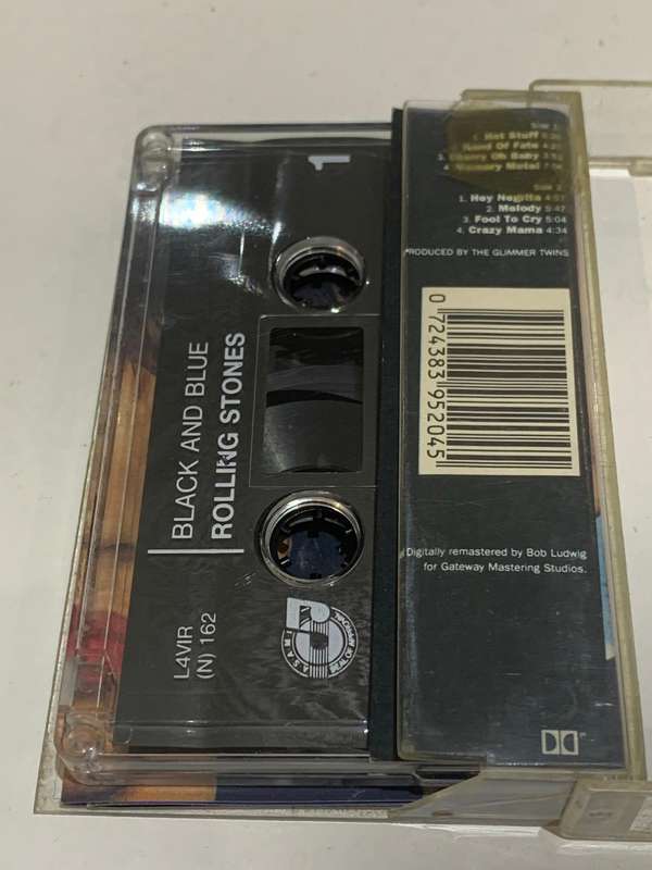 Cassette Tape - Rolling Stones . Black & Blue - Not Tested / Sold As Is / See Pics (J/E)