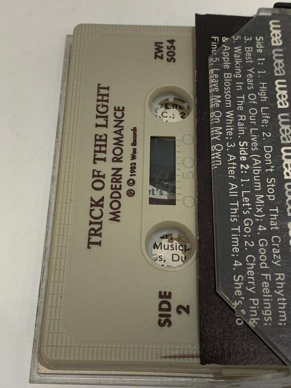 Cassette Tape - Modern Romance . Track Of The Light - Not Tested / Sold As Is / See Pics