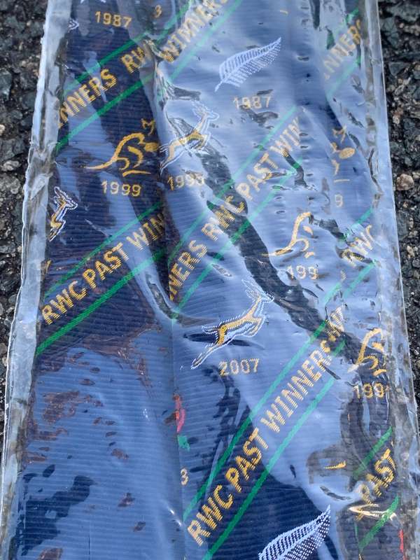 New & Unused Souvenir Tie  2011 Rugby World Cup Collection - Past Winners