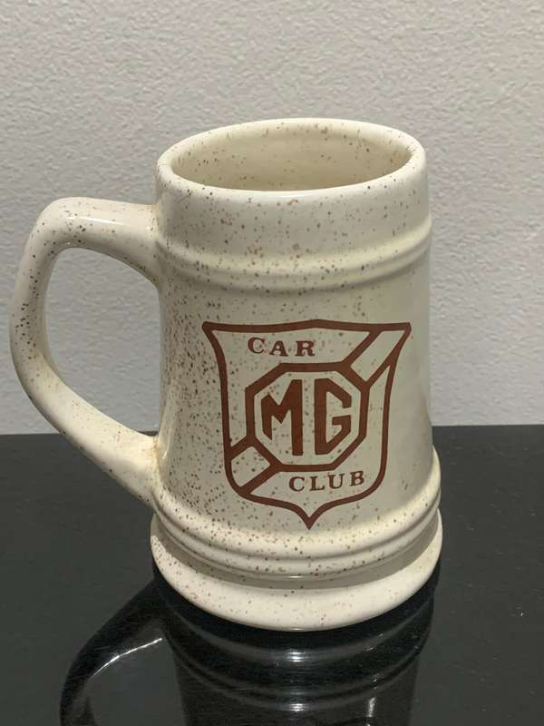Stoneware Branded Bar Mug  MG Car Club  No Chips Or Cracks