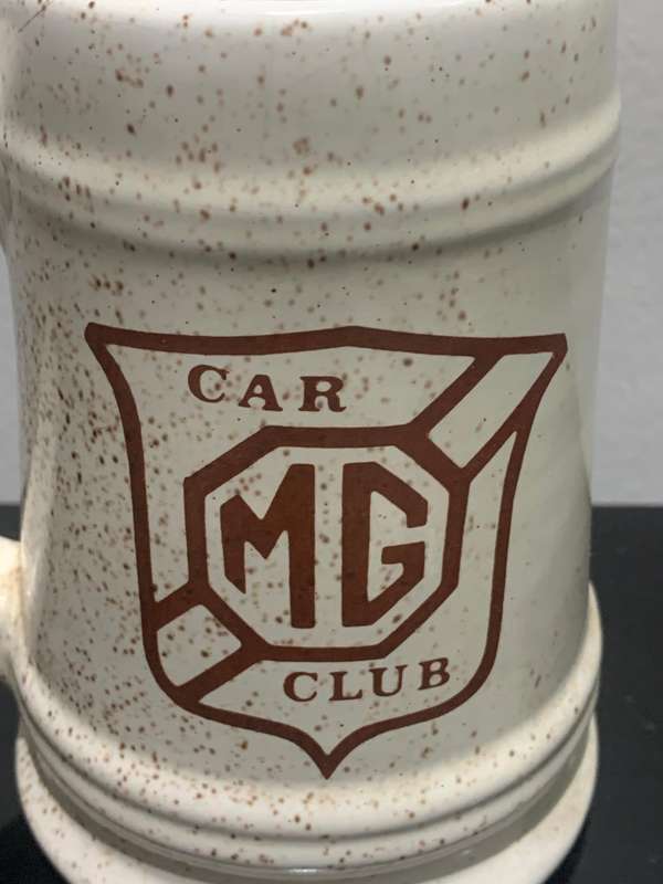 Stoneware Branded Bar Mug  MG Car Club  No Chips Or Cracks