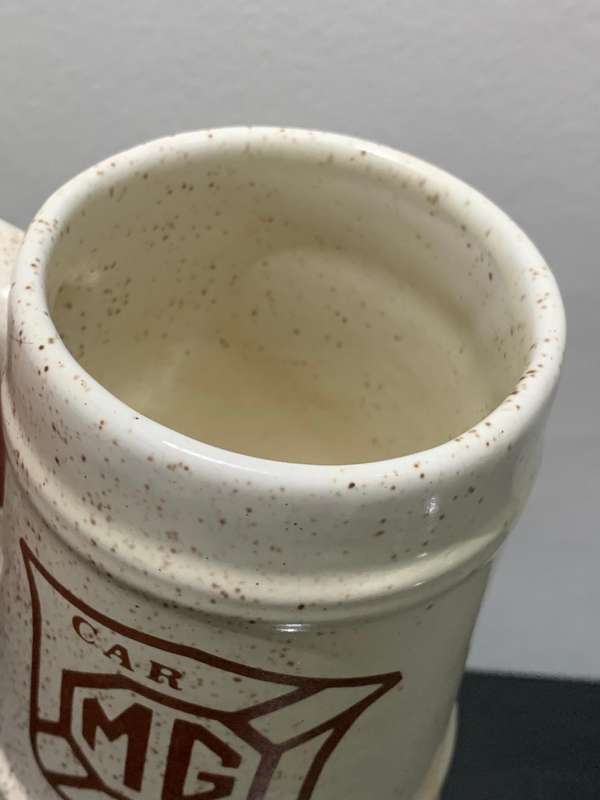 Stoneware Branded Bar Mug  MG Car Club  No Chips Or Cracks