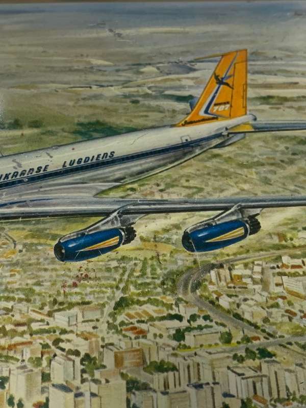 Vintage Tin - SAA Boeing 707 - Edward Sharp SA