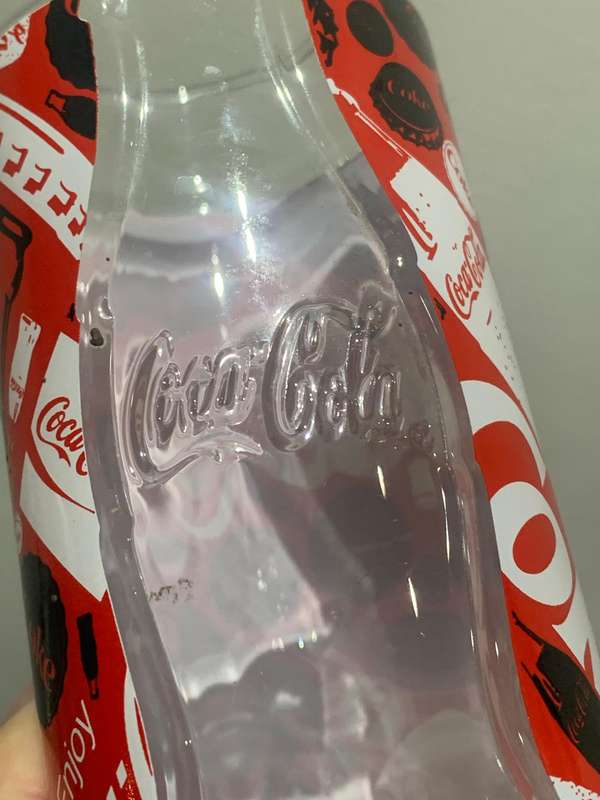 Trio Of Collectible Glass Coke Glasses  Awesome Design With Embossed Contour Bottles