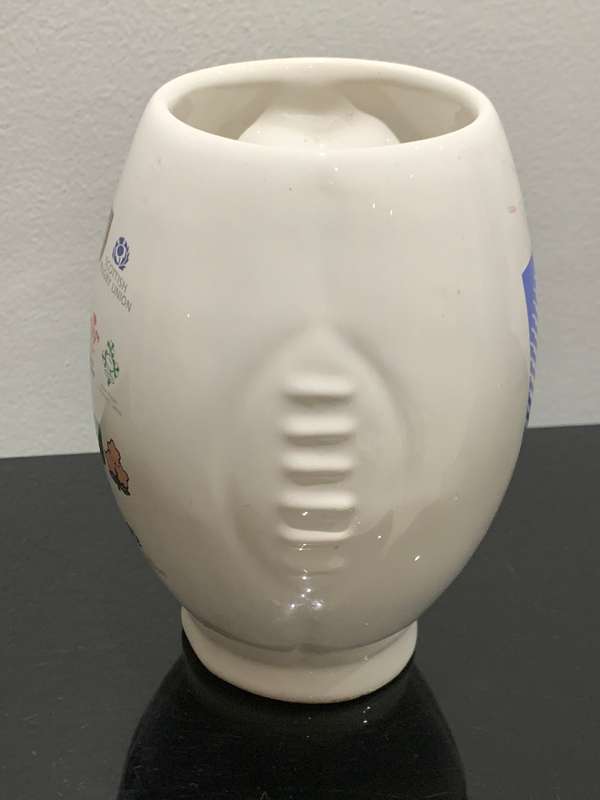 1995 Rugby World Cup Souvenir Mug  Boot Shaped  Participating Nations