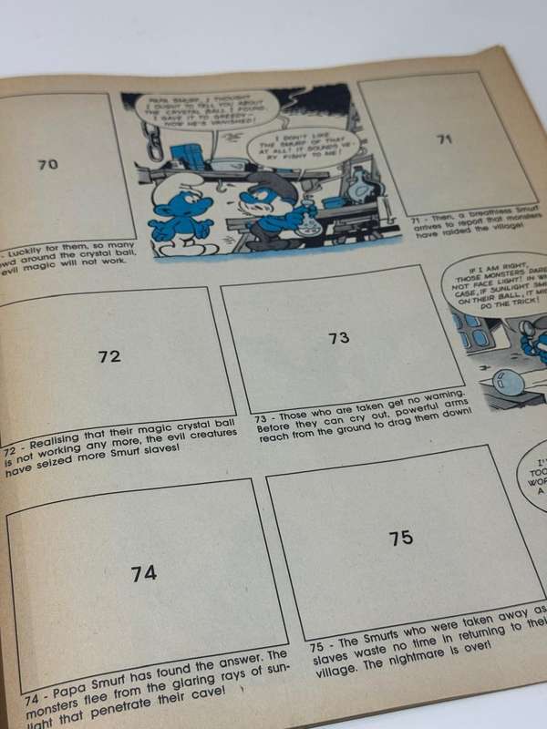 Vintage Unused Panini Sticker Book  The Smurfs .. Created By Peyo  From 1982  Please See Pics