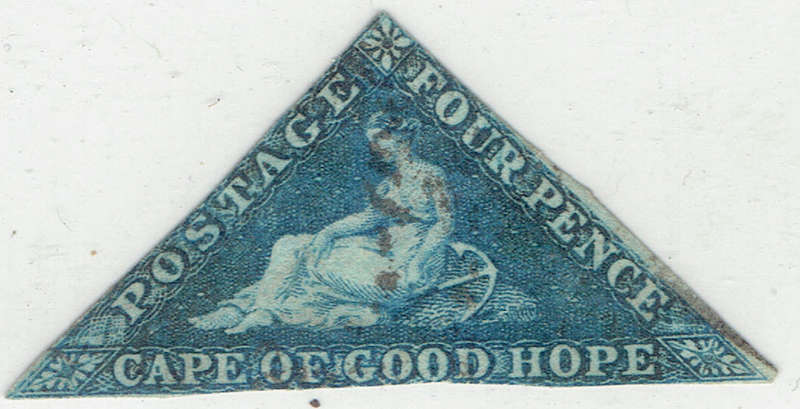 1855 COGH 4d used single CBlue on white paper CC 7b CV R1600