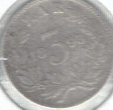 1893 Z A R 92% silver 3d in VF grade