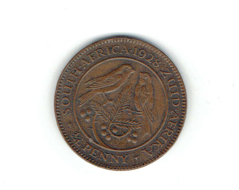 1928 UNION of S A Farthing in EF grade RARE