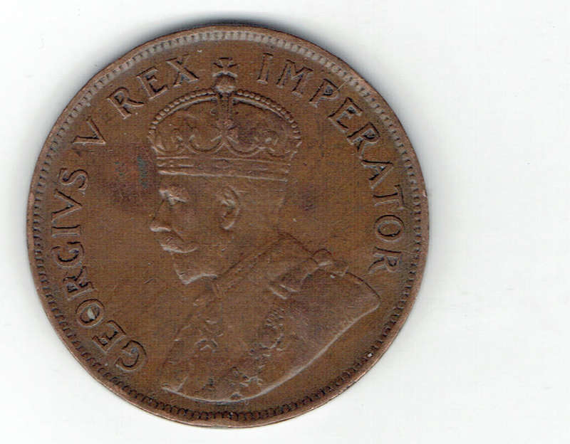 1929 UNION of S A half Penny in EF grade RARE IN HIGH GRADES