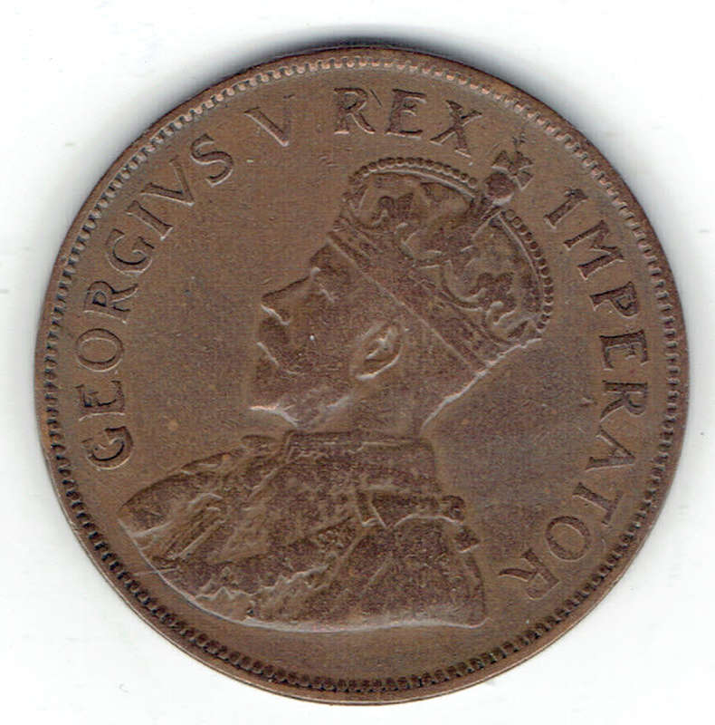 1930 UNION OF S A 1 Penny in EF grade