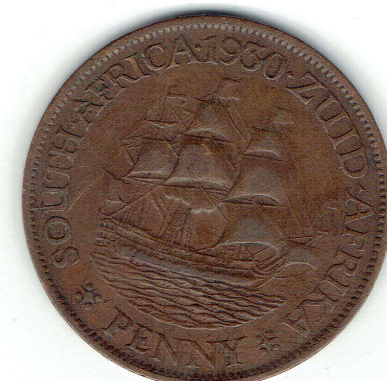 1934 UNION of S A 1 Penny in EF gradeRARE in High GRADES