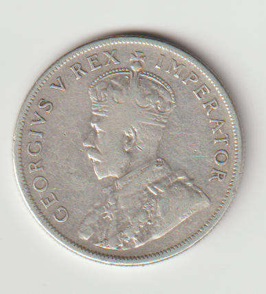 1935 UNION of S A 2 shillings in 80% silver in VF grade