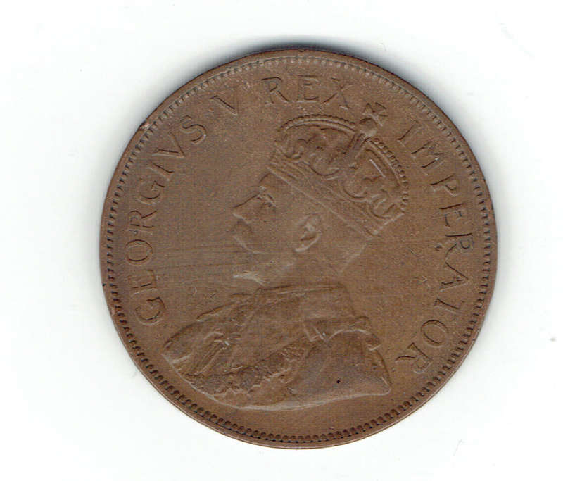 1936 UNION of S A 1 Penny in EF grade