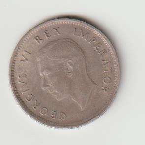 1943 UNION OF S A 6d 80% SILVER IN VF GRADE