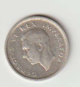 1943 UNION OF S A 80% SILVER IN EF GRADE
