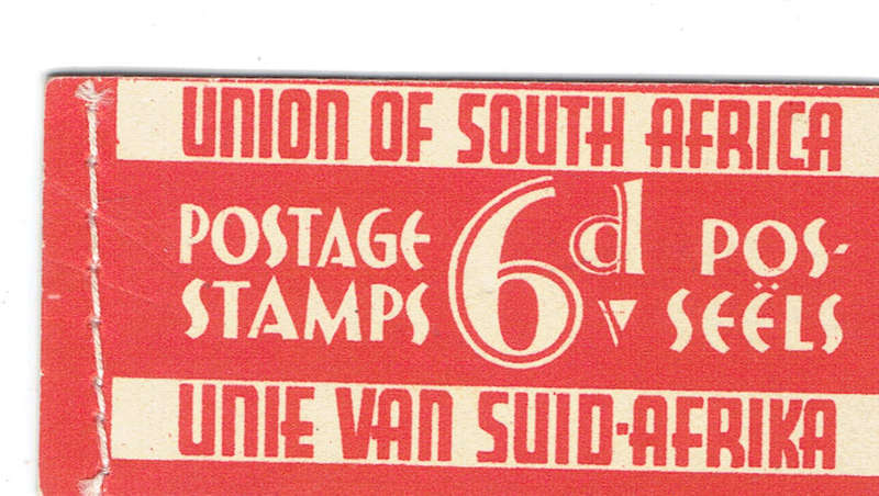 1937 UNION of S A complete Booklet no 12
