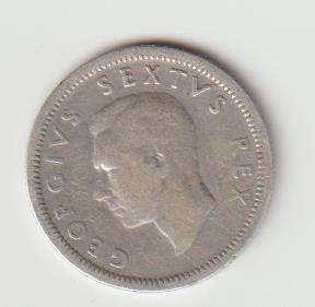 1948 UNION OF S A 6d 80% SILVER AS PER SCAN