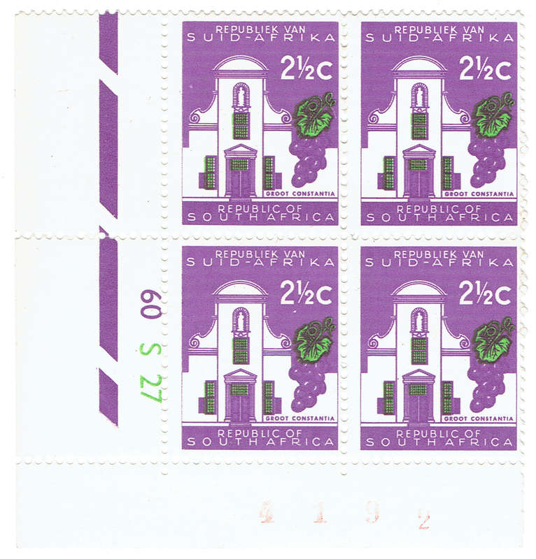 1954,1966,1971 UNION and R S A 1s,2.5cand 20c control blocksx 4 each CC159,229,321 CV R725