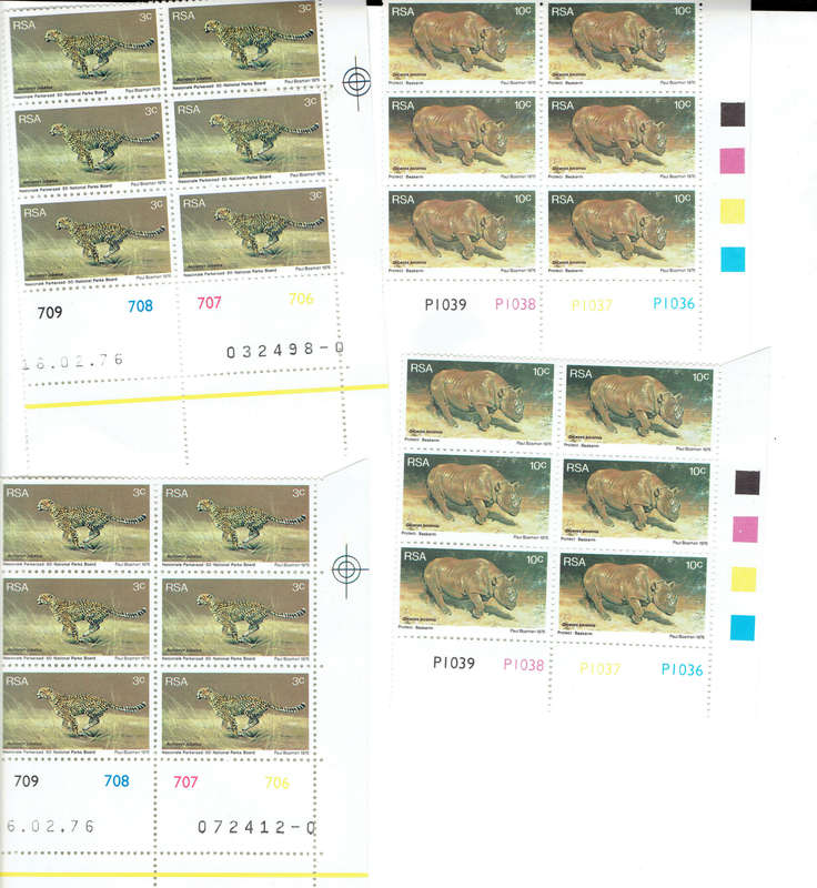 1976-78 R S A  CONTRI0L BLOCKS AS PER SCANS ALL MNH MULTABLE ITEMS PER SCAN