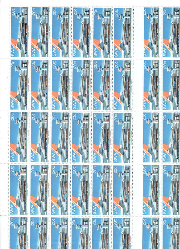 1977 -1981R S A and S W A Full sheets of sets x 1-10 sheets see scans