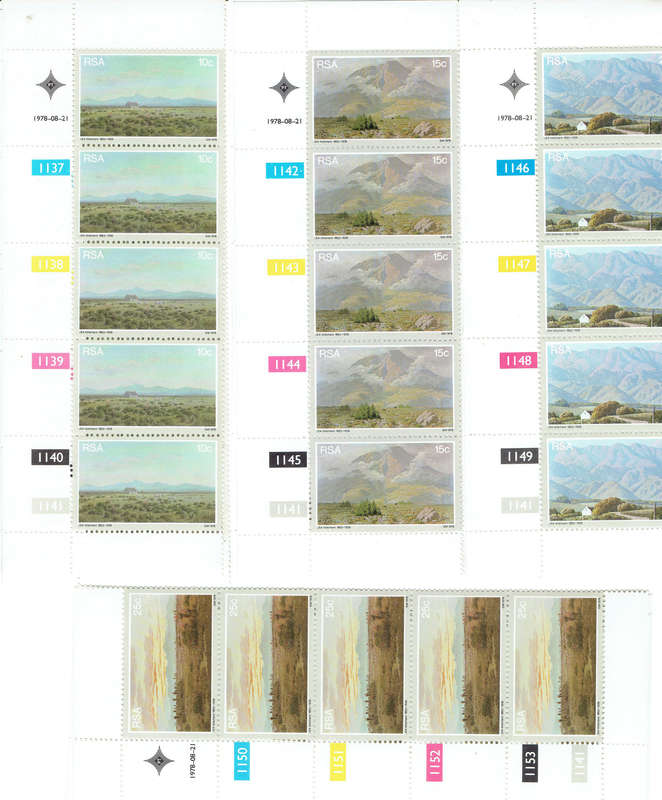 1976-78 R S A  CONTRI0L BLOCKS AS PER SCANS ALL MNH MULTABLE ITEMS PER SCAN