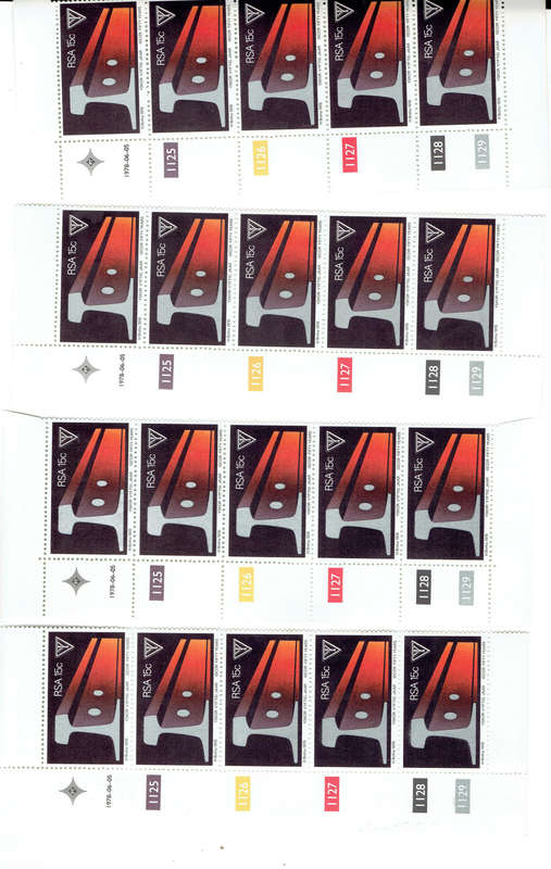 1976-78 R S A  CONTRI0L BLOCKS AS PER SCANS ALL MNH MULTABLE ITEMS PER SCAN