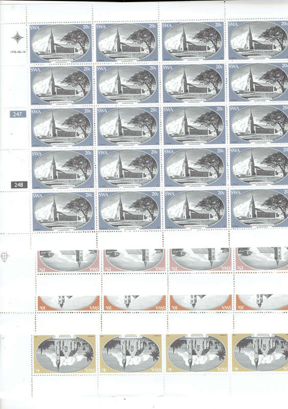 1977 -1981R S A and S W A Full sheets of sets x 1-10 sheets see scans