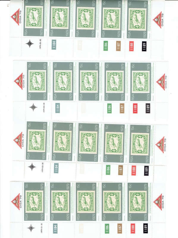 1979-83 R S A  Control Blocks all in MNH see SCANS  MULTABLE ITEMS PER SCAN