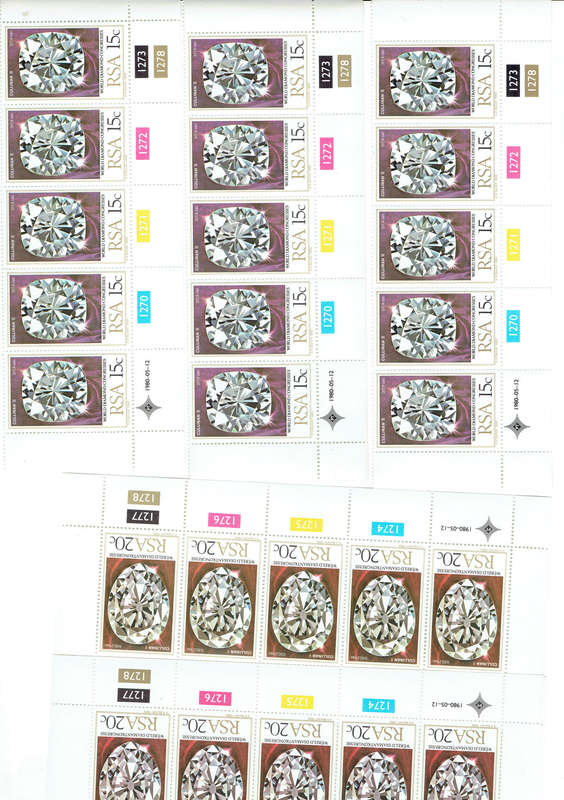 1979-83 R S A  Control Blocks all in MNH see SCANS  MULTABLE ITEMS PER SCAN