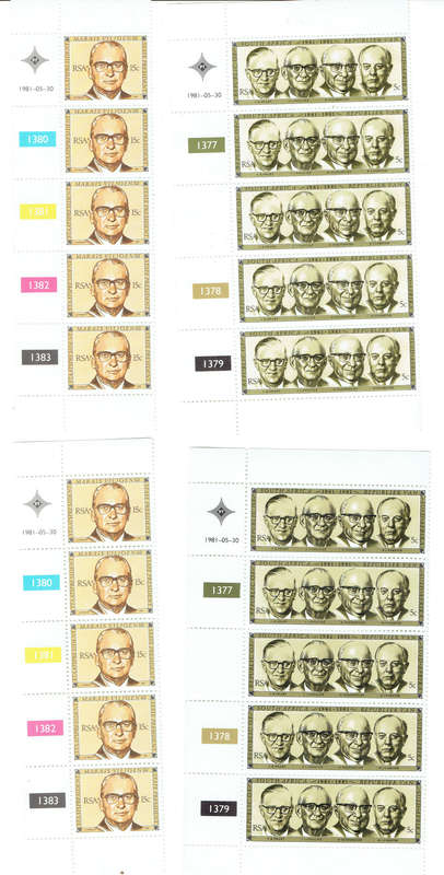 1979-83 R S A  Control Blocks all in MNH see SCANS  MULTABLE ITEMS PER SCAN