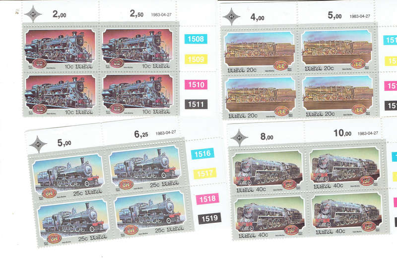 1979-83 R S A  Control Blocks all in MNH see SCANS  MULTABLE ITEMS PER SCAN
