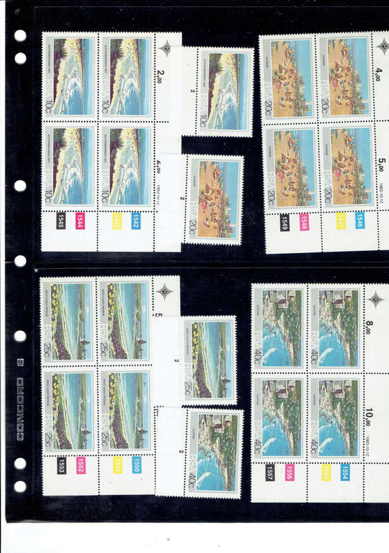 1982 4th def iss to  1985 Paintings Oerder all in 4 ring album with 4 empty pages Album included