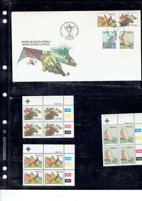 1982 4th def iss to  1985 Paintings Oerder all in 4 ring album with 4 empty pages Album included