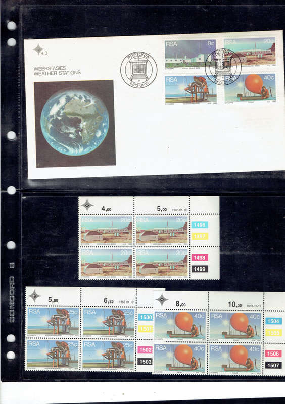 1982 4th def iss to  1985 Paintings Oerder all in 4 ring album with 4 empty pages Album included