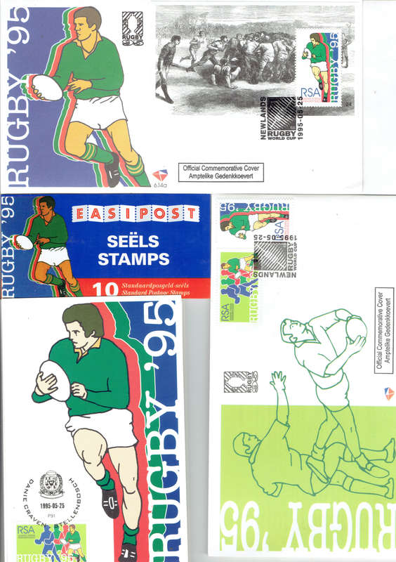 1995 RUGBY WORLDCUP R S A Celbrate a Sporting milestone  see scans