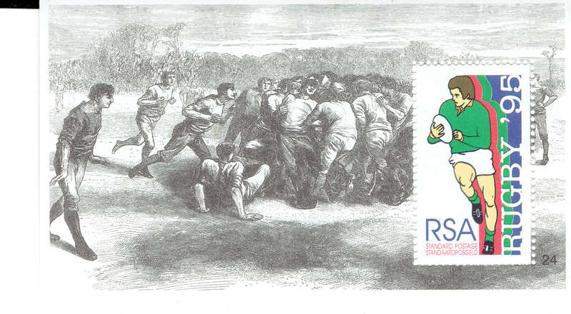1995 RUGBY WORLDCUP R S A Celbrate a Sporting milestone  see scans