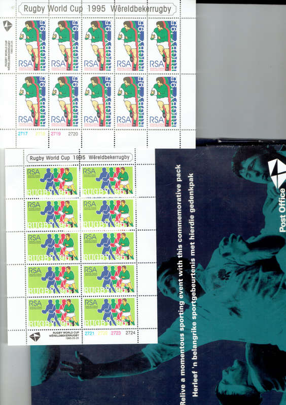 1995 RUGBY WORLDCUP R S A Celbrate a Sporting milestone  see scans
