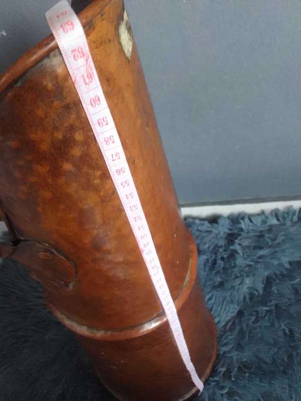 Vintage copper coal bucket