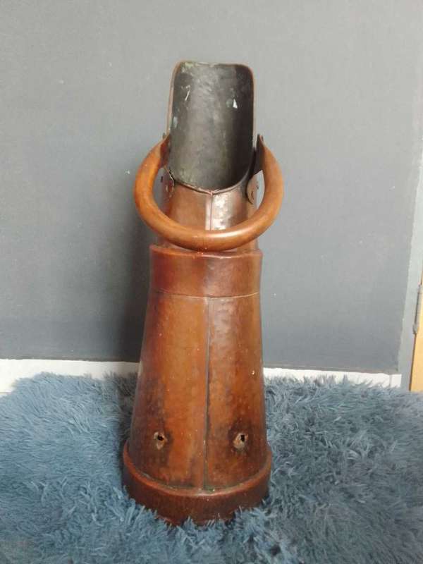 Vintage copper coal bucket