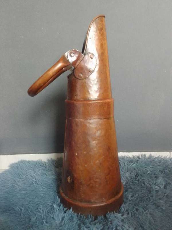 Vintage copper coal bucket