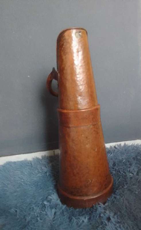 Vintage copper coal bucket